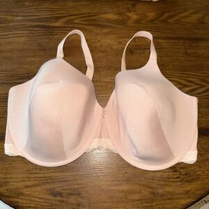 Adore Me Underwire Lightly Padded Bra‎ Plus Size 44C Pale Pink EUC